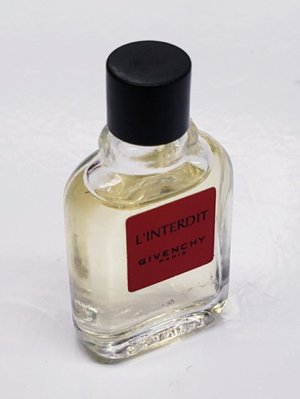 Vintage Givenchy L'interdit Paris Fragrance Glass Mini Perfume NEW NOS 3D01
